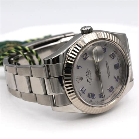 used rolex 116334blro|rolex datejust arabic dial.